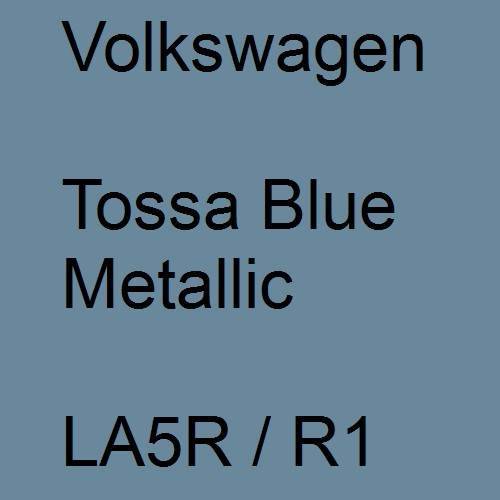 Volkswagen, Tossa Blue Metallic, LA5R / R1.